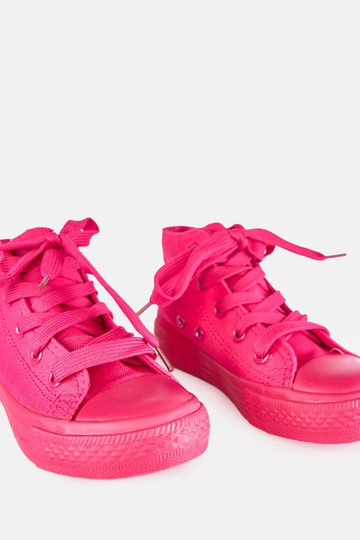 Rosa Kinder-Sneaker über dem Knöchel Laly