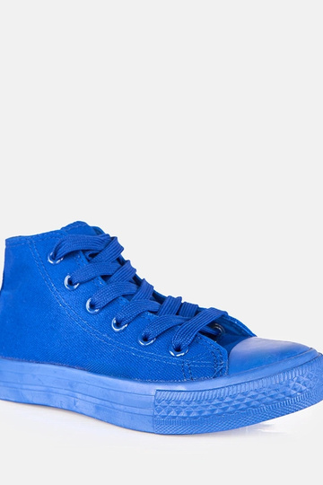 Blaue Kinder-Sneaker über dem Knöchel Jutta 2