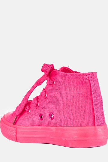 Rosa Kinder-Sneaker über dem Knöchel Jutta