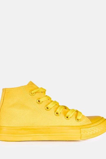 Gelbe Kinder-Sneaker über dem Knöchel Jutta 2