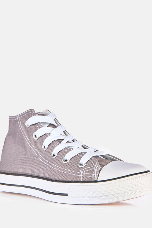 Graue Kinder-Sneaker über dem Knöchel...