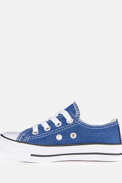 Blaue Kinder-Tief-Sneaker Lauta
