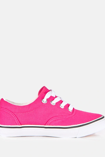 Rosa Kinder-Sneaker mit Schnürsenkeln Bollis 2
