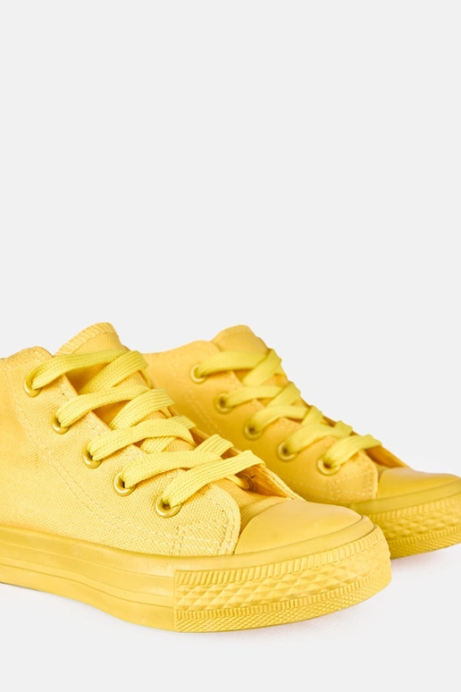 Gelbe Kinder-Sneaker hoch Laly
