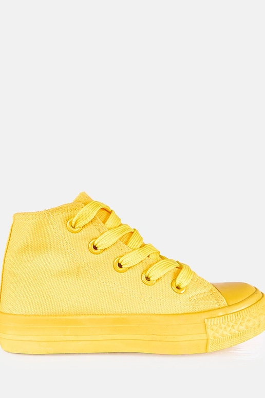 Gelbe Kinder-Sneaker hoch Laly