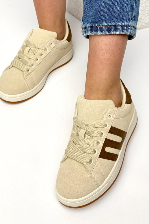 Sandfarbene Alltagssneaker Delphine