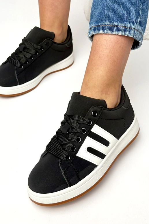 Schwarze Alltagssneaker Delphine