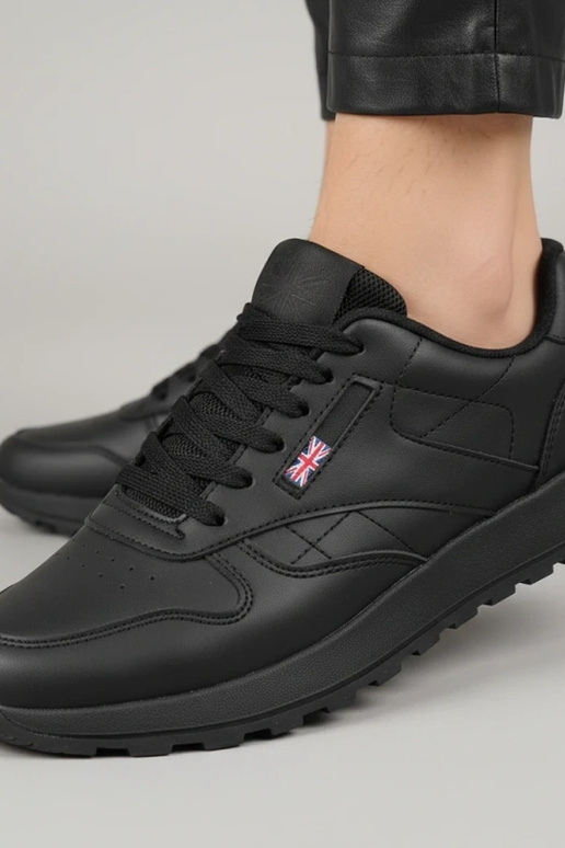 Schwarze Alltagssneaker mit Platform...