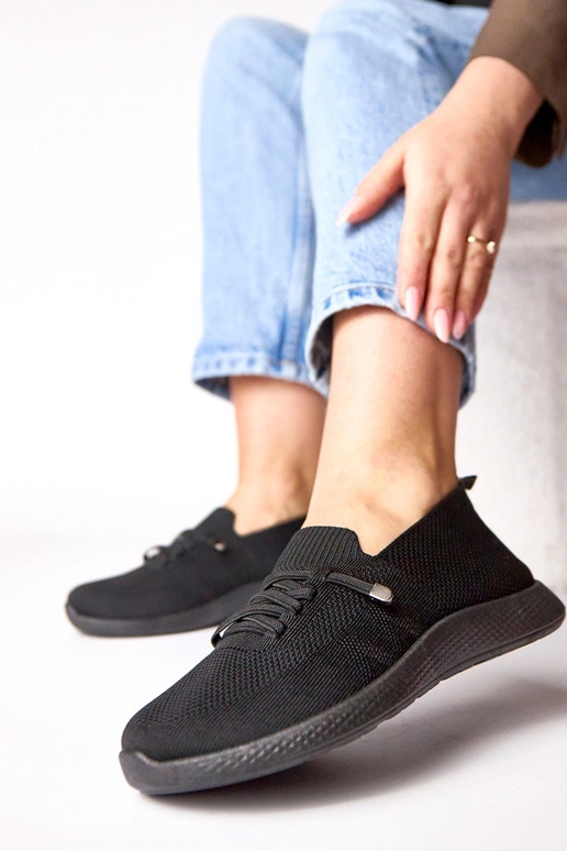 Schwarze Damensportsneaker Léa