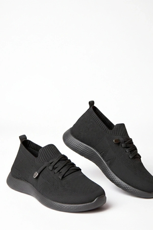 Schwarze Damensportsneaker Léa