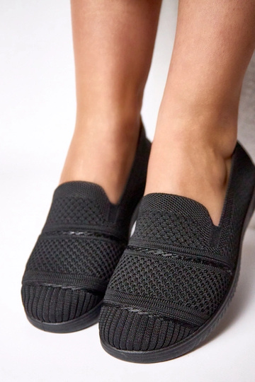 Schwarze Slip-On Stoff-Sneaker Noémie 2