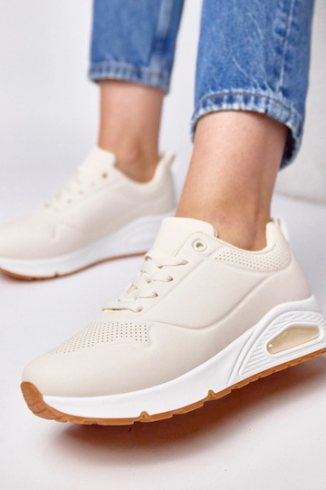 Sandfarbene Sneaker mit... 2