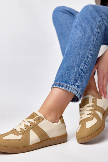 Rud-beige Sport-Sneaker auf Plattform Valentine 2