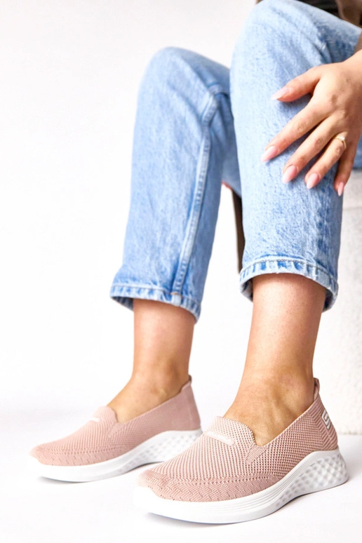 Rosa textile Slip-On Sneakers Zoe