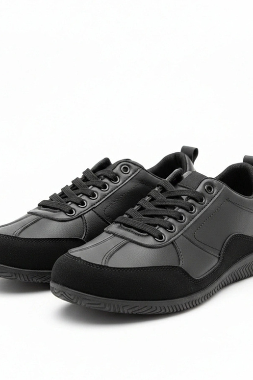 Schwarze Herren Sportschuhe Leon