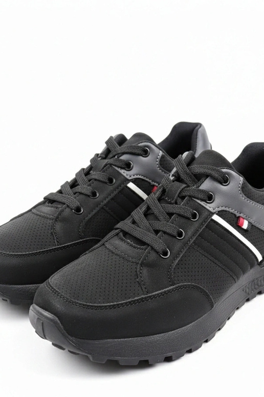 Schwarze Herren-Alltags-Sneaker Ethan