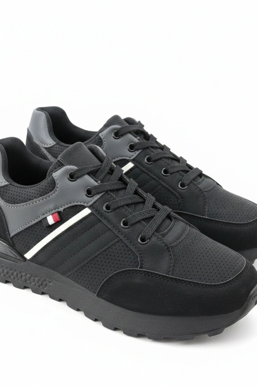 Schwarze Herren-Alltags-Sneaker Ethan