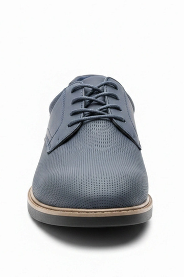 Dunkelblaue Herren-Halbschuhe Oscar