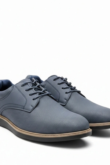 Dunkelblaue Herren-Halbschuhe Oscar 2