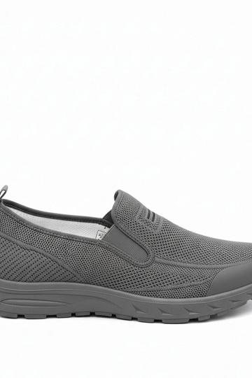 Graue Herren-Sportschuhe ohne Schnürsenkel Sebastian 2