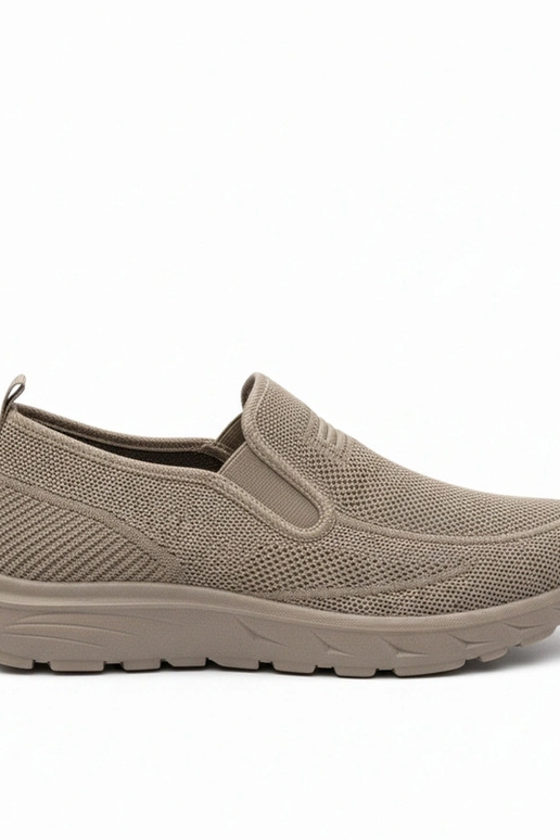 Braune Herren-Sportschuhe ohne...