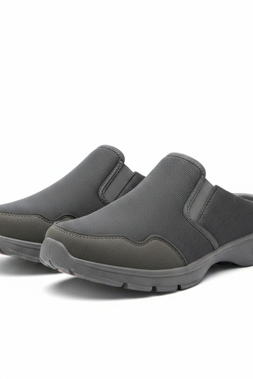 Graue Herren-Sneaker ohne...