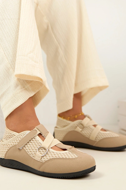 Beige sportliche Ballerinas Vesper