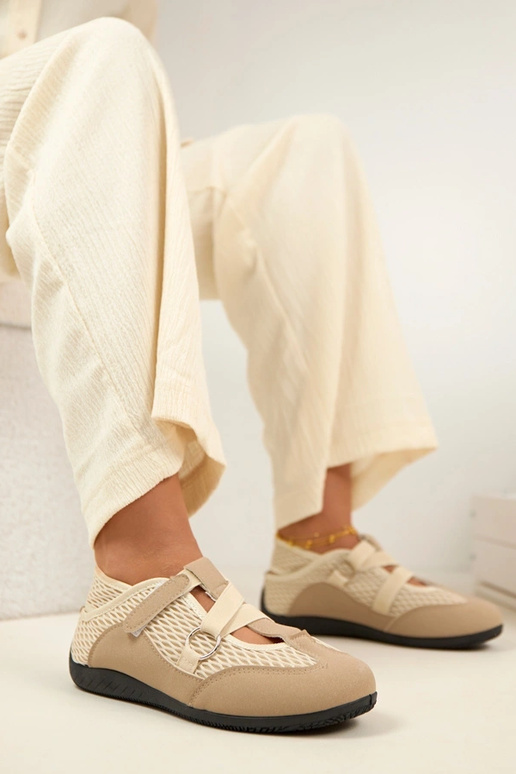 Beige sportliche Ballerinas Vesper