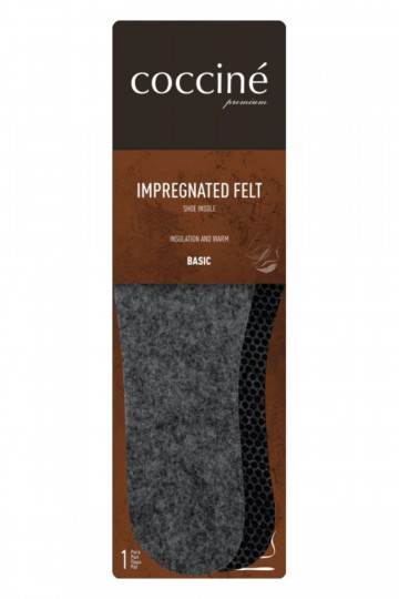 Coccine Filz-Einlegesohlen imprägniert große Fußgröße 47-50