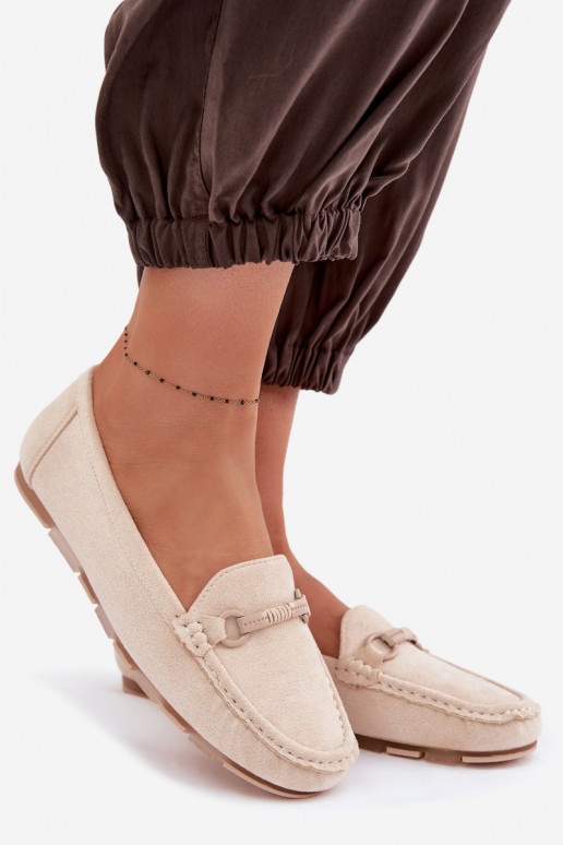Mokassins FrauenZuohnung Beige Olisa