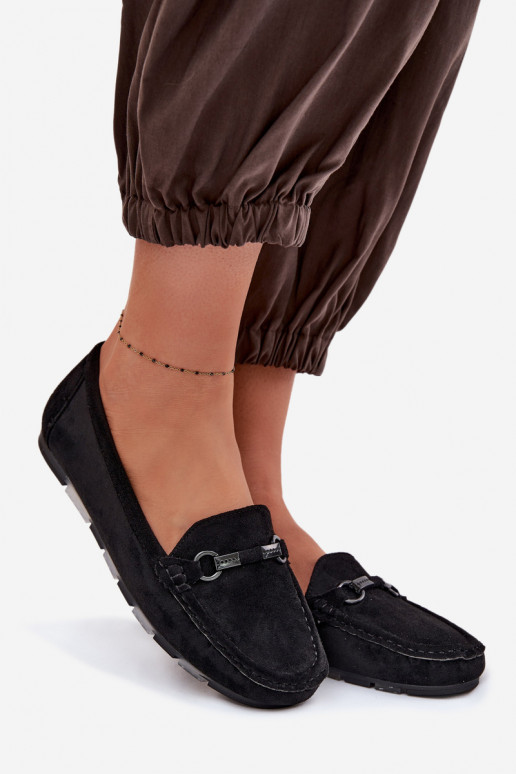 Mokassins FrauenZuohnung schZuarze Farbe Olisa