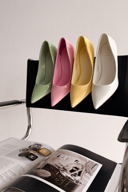 Klassische Lack-High-HeelsImitacji Skóry Zueiße Farbe Odira