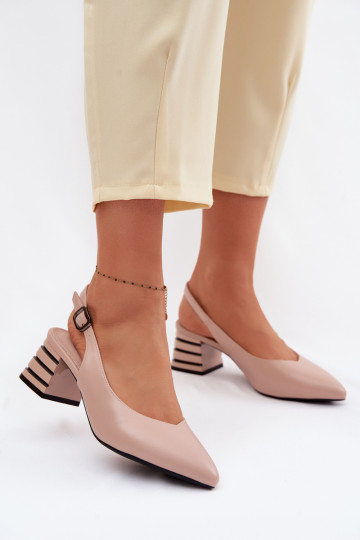 Vinceza 62285 sandfarbene Riemchensandaletten mit Absätzen für Damen 2