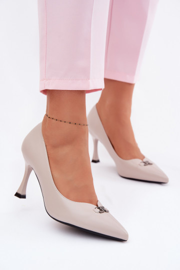 Vinceza 62291 graue High Heels mit auffälligen Details 2