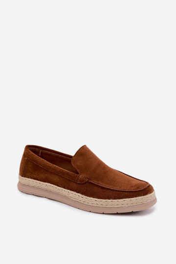 Rexton Herren Mokassins Espadrilles in braun