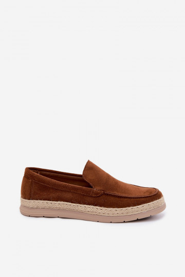 Rexton Herren Mokassins Espadrilles in braun 2