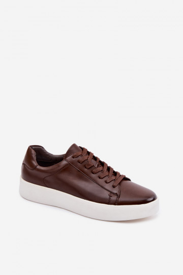 Velton Herren-Sportschuhe aus Kunstleder in dunkelbraun