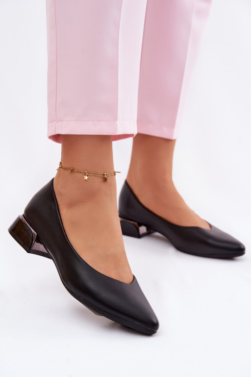 Ballerinas Auf niedrigem Absatz Vinceza 62280 schZuarze Farbe