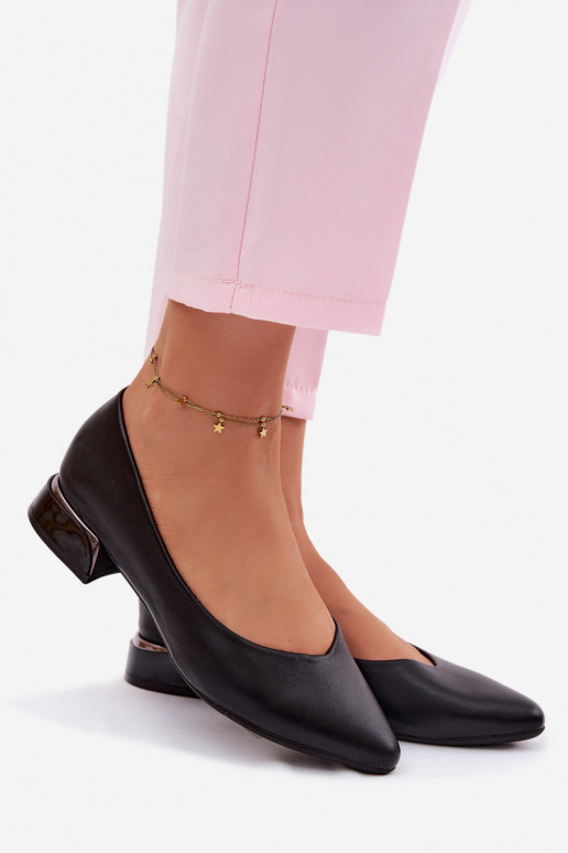 Ballerinas Auf niedrigem Absatz Vinceza 62280 schZuarze Farbe