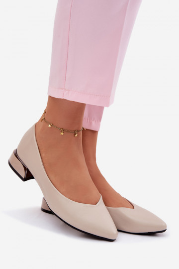Ballerinas mit niedrigem Absatz Vinceza 62280 in Beige