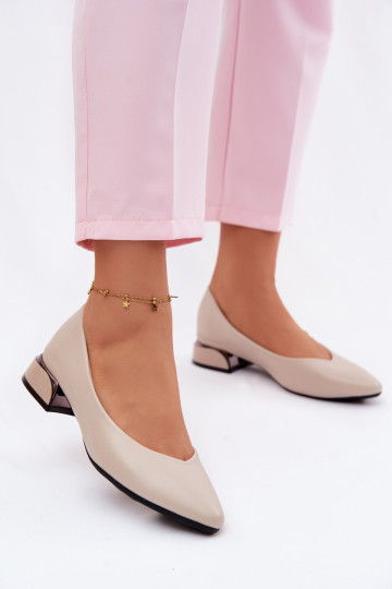 Ballerinas Auf niedrigem Absatz Vinceza 62280 Beige 2