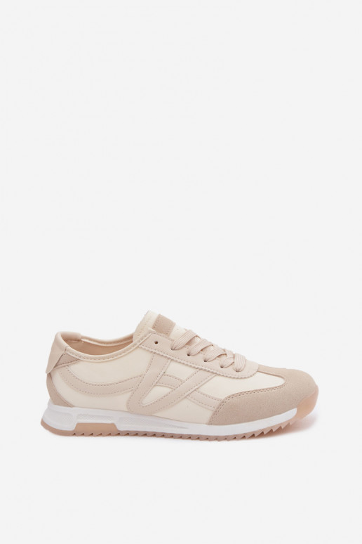 Sneakers Stilvollllschuhe Feminin Vinceza 11674 Beige