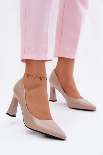 Eleganter Stil Schuhe mit Absätzen Vinceza 62276 Beige