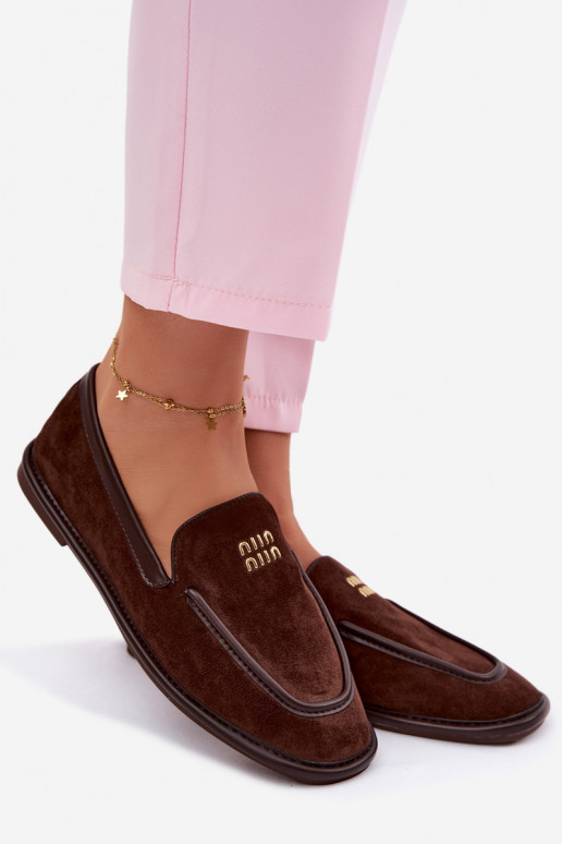 gleichschenklig Mokassins für DamenLamóZuką Vinceza 62271 CzekoladoZue