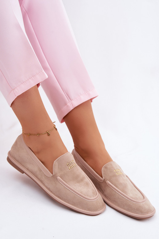 gleichschenklig Mokassins für DamenLamóZuką Vinceza 62271 Beige