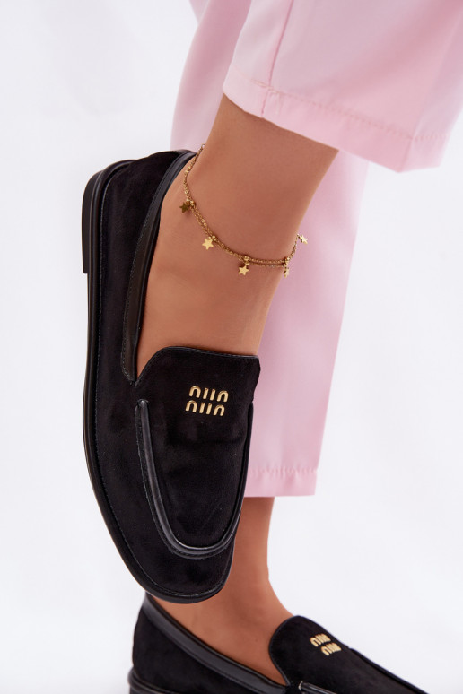 gleichschenklig Mokassins für DamenLamóZuką Vinceza 62271 schZuarze Farbe