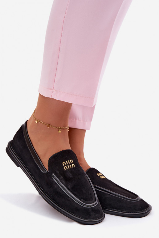 gleichschenklig Mokassins für DamenLamóZuką Vinceza 62271 schZuarze Farbe