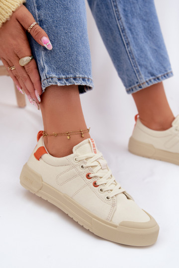 Freizeitschuhe Big Star NN274445 Memory Foam System Beige