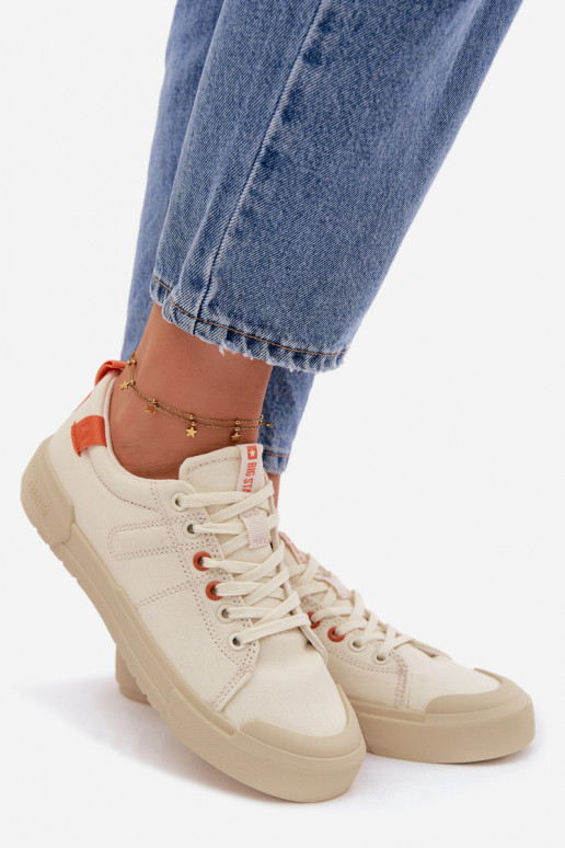 Freizeitschuhe Big Star NN274445 Memory Foam System Beige