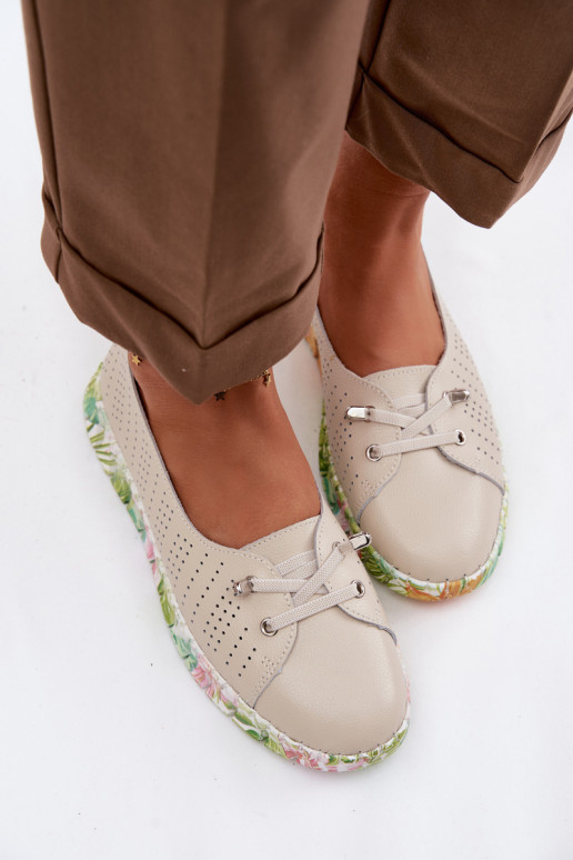 Haut Schuhe Feminin S.Barski GR61-5970 Beige